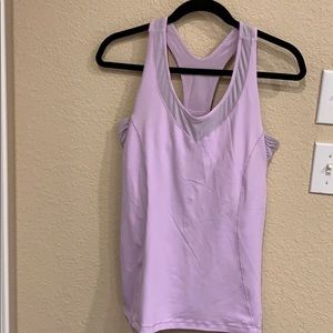 Lululemon Lavender Builtin support RacerBack Tank